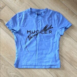 Thierry Mugler Blue Graphic Tee